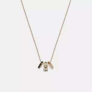 Coach Signature Enamel Rondell Necklace